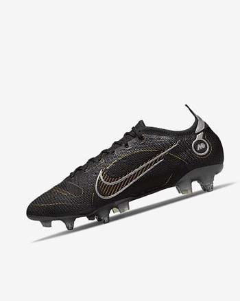 Tenis Futbol Nike Mercurial Vapor 14 Elite SG-PRO Anti-Clog Traction Hombre Negras Metal Plateadas Gris Metal Doradas | CR5517