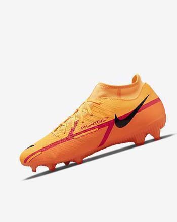 Tenis Futbol Nike Phantom GT2 Academy Dynamic Fit MG Hombre Naranjas Naranjas Rojas Claro Negras | CR5155