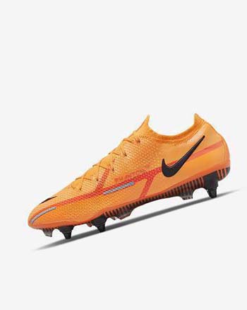 Tenis Futbol Nike Phantom GT2 Elite SG-Pro AC Hombre Naranjas Naranjas Rojas Claro Negras | CR5453