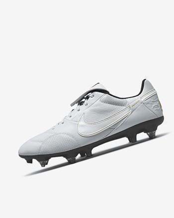 Tenis Futbol Nike The Premier 3 SG-PRO Anti-Clog Traction Hombre Plateadas Negras Metal Doradas Blancas | CR2738