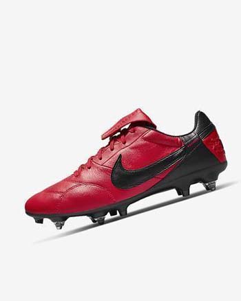 Tenis Futbol Nike The Premier 3 SG-PRO Anti-Clog Traction Hombre Rojas Rojas Negras | CR5186