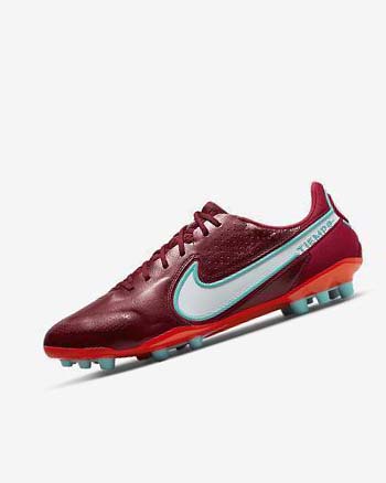 Tenis Futbol Nike Tiempo Legend 9 Elite AG-Pro Hombre Rojas Rojas Claro Blancas | CR2893