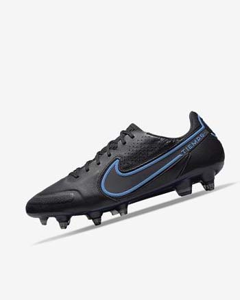 Tenis Futbol Nike Tiempo Legend 9 Elite SG-Pro AC Mujer Negras Gris Negras | CR4489