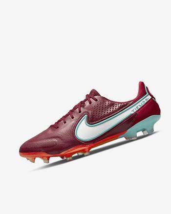 Tenis Futbol Nike Tiempo Legend 9 Elite FG Hombre Rojas Rojas Claro Blancas | CR4519