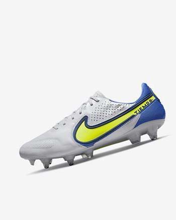 Tenis Futbol Nike Tiempo Legend 9 Elite SG-Pro AC Hombre Gris Azules | CR4895