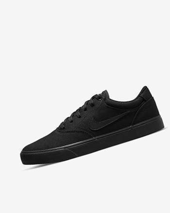 Tenis Skate Nike SB Chron 2 Canvas Hombre Negras Negras Negras | CR5173