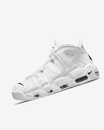 Zapatillas Baloncesto Nike Air More Uptempo '96 Hombre Blancas Blancas Azul Marino | CR1130