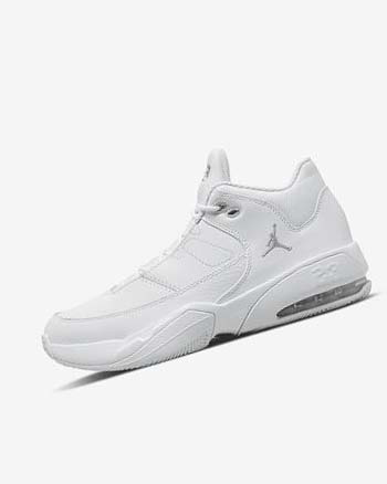 Zapatillas Baloncesto Nike Jordan Max Aura 3 Hombre Blancas Blancas Metal Plateadas | CR1106