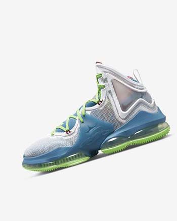 Zapatillas Baloncesto Nike LeBron 19 Hombre Azules Verde Claro Blancas Burdeos | CR4720