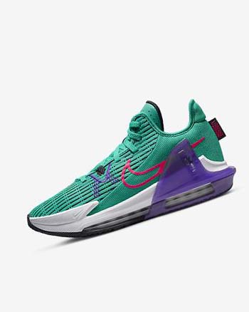 Zapatillas Baloncesto Nike LeBron Witness 6 Mujer Turquesa Blancas Rosas | CR4769