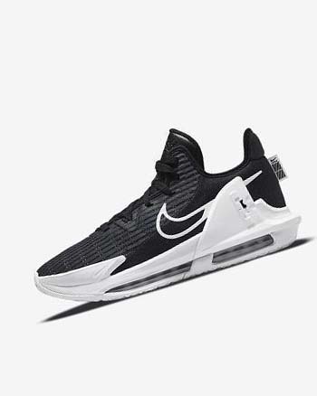 Zapatillas Baloncesto Nike LeBron Witness 6 Hombre Negras Obsidian Oscuro Blancas | CR5292