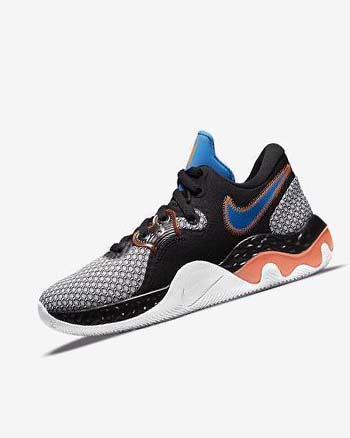 Zapatillas Baloncesto Nike Renew Elevate 2 Hombre Negras Blancas Naranjas Azules Claro | CR3166