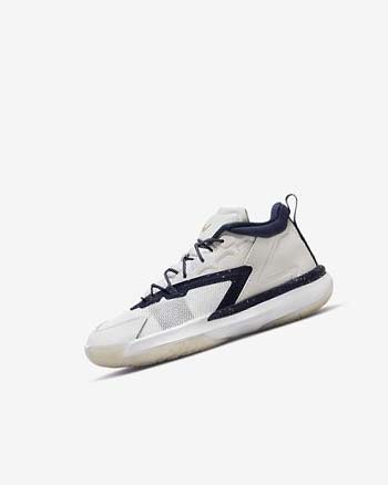 Zapatillas Baloncesto Nike Zion 1 Niño Kaki Blancas Metal Doradas Azul Marino | CR4491