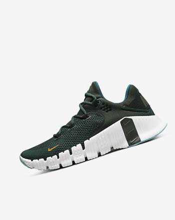 Zapatillas Deportivos Nike Free Metcon 4 Mujer Verde Negras Blancas | CR2404