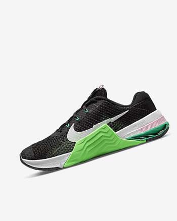 Zapatillas Deportivos Nike Metcon 7 Mujer Negras Verde Rosas Blancas | CR5365