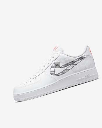 Zapatillas Nike Air Force 1 '07 Hombre Blancas Naranjas Plateadas Negras | CR2211