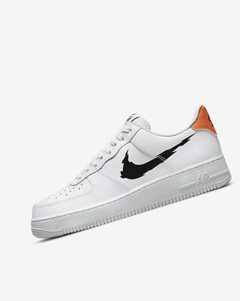 Zapatillas Nike Air Force 1 '07 Hombre Blancas Blancas Naranjas Negras | CR2763