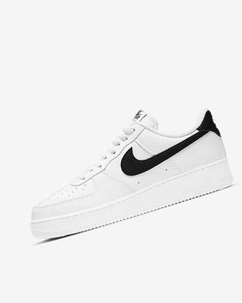 Zapatillas Nike Air Force 1 '07 Hombre Blancas Negras | CR4937