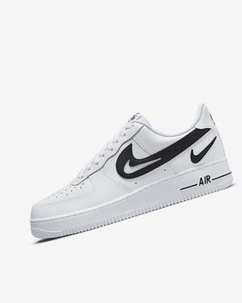 Zapatillas Nike Air Force 1 '07 Hombre Blancas Negras | CR5385