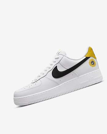 Zapatillas Nike Air Force 1 '07 LV8 Hombre Blancas Amarillo Negras | CR5553