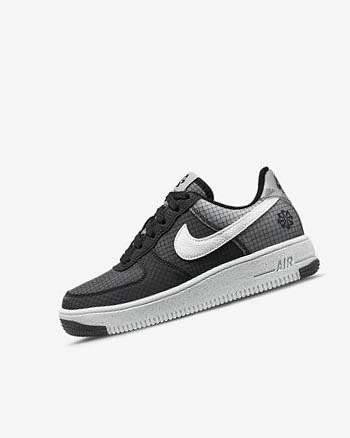 Zapatillas Nike Air Force 1 Crater Niña Negras Blancas | CR3020