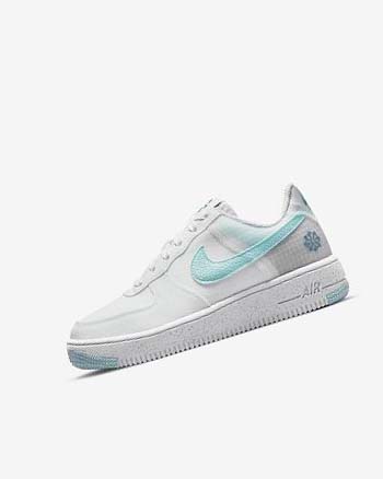 Zapatillas Nike Air Force 1 Crater Niño Blancas Azules | CR4520