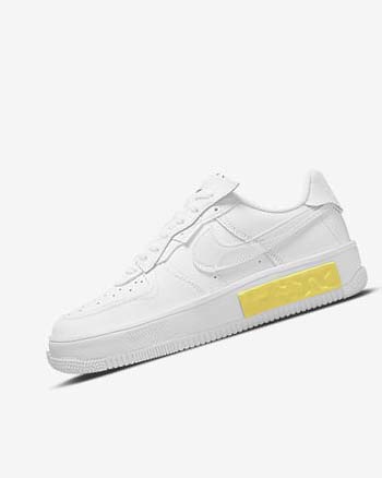 Zapatillas Nike Air Force 1 Fontanka Mujer Blancas Amarillo Blancas | CR2353