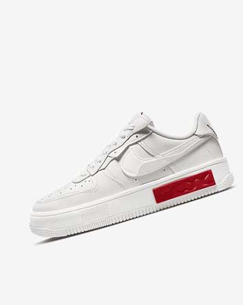 Zapatillas Nike Air Force 1 Fontanka Mujer Blancas Rojas | CR2637