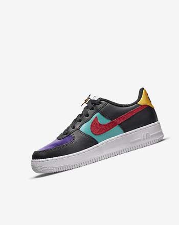 Zapatillas Nike Air Force 1 LV8 EMB Niña Negras Turquesa Moradas Rojas | CR5589