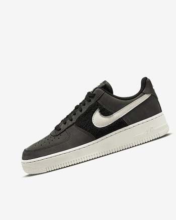 Zapatillas Nike Air Force 1 Mujer Negras Beige Claro | CR2489