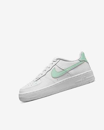 Zapatillas Nike Air Force 1 Niña Blancas Verde Menta | CR2386