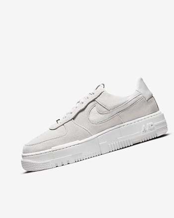 Zapatillas Nike Air Force 1 Pixel Mujer Blancas Beige Claro Rosas | CR2650