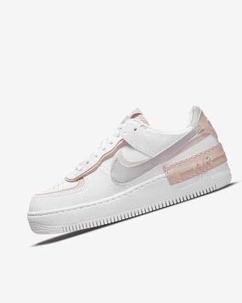 Zapatillas Nike Air Force 1 Shadow Mujer Blancas Rosas Rosas Gris | CR1183