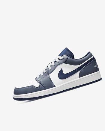 Zapatillas Nike Air Jordan 1 Low Hombre Azul Marino Blancas | CR2854