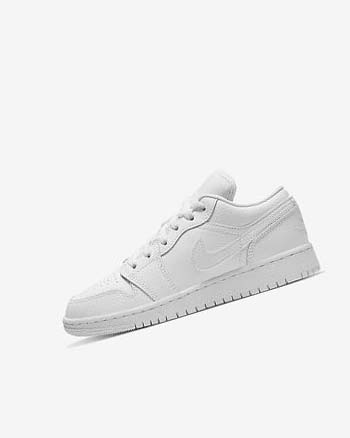 Zapatillas Nike Air Jordan 1 Low Niño Blancas Blancas Blancas | CR3234