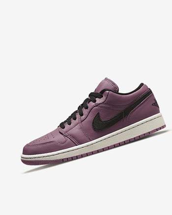 Zapatillas Nike Air Jordan 1 Low SE Mujer Beige Claro Negras | CR2974