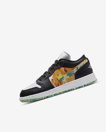 Zapatillas Nike Air Jordan 1 Low SE Niña Negras Naranjas Blancas | CR1114