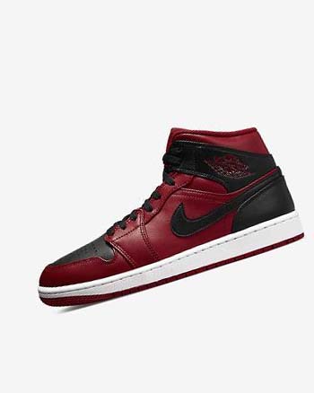 Zapatillas Nike Air Jordan 1 Mid Hombre Rojas Blancas Negras | CR5525