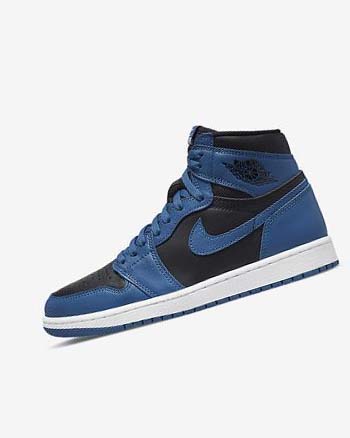 Zapatillas Nike Air Jordan 1 Retro High OG Hombre Azules Oscuro Blancas Negras | CR2472