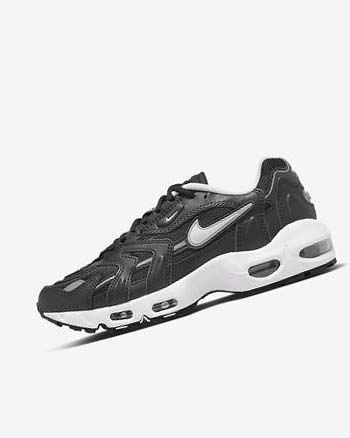 Zapatillas Nike Air Max 96 2 Mujer Negras Metal Plateadas Blancas | CR4865