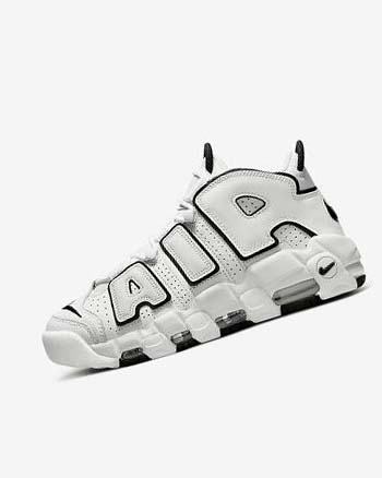 Zapatillas Nike Air More Uptempo Mujer Blancas Negras | CR4521