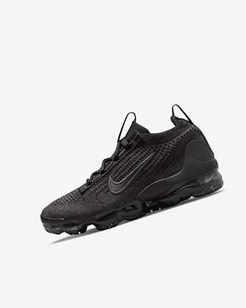 Zapatillas Nike Air VaporMax 2021 FK Niña Negras Negras Gris Oscuro Negras | CR2621