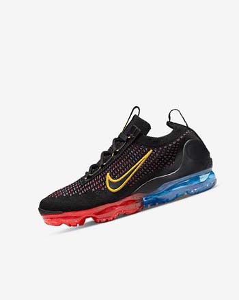 Zapatillas Nike Air VaporMax 2021 FK Niña Negras Azules Rojas Claro Doradas | CR5044