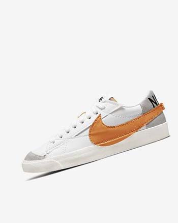 Zapatillas Nike Blazer Low '77 Jumbo Hombre Blancas Gris Naranjas | CR4577