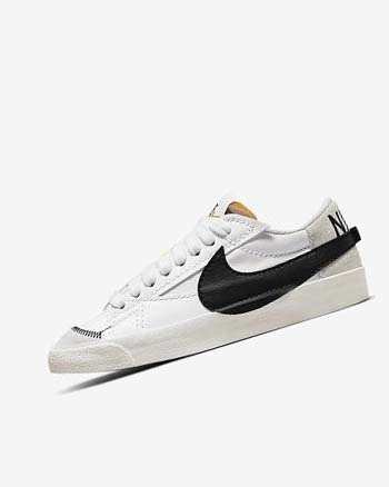 Zapatillas Nike Blazer Low '77 Jumbo Mujer Blancas Blancas Negras | CR2574