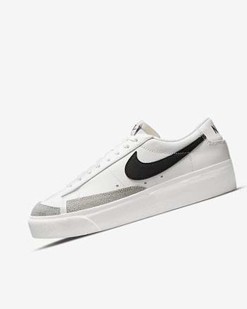 Zapatillas Nike Blazer Low Platform Mujer Blancas | CR4782