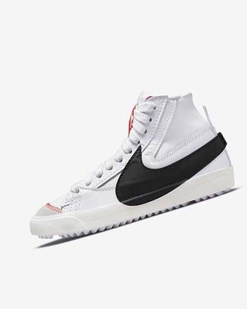 Zapatillas Nike Blazer Mid '77 Jumbo Mujer Blancas Blancas Negras | CR1180