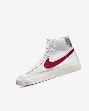 Zapatillas Nike Blazer Mid '77 Niño Blancas Gris Claro Rojas | CR2331