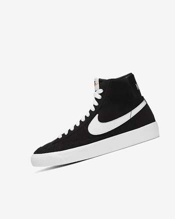 Zapatillas Nike Blazer Mid '77 Suede Niño Negras Naranjas Blancas | CR5113