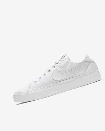 Zapatillas Nike Court Legacy Canvas Mujer Blancas Blancas Blancas | CR2438